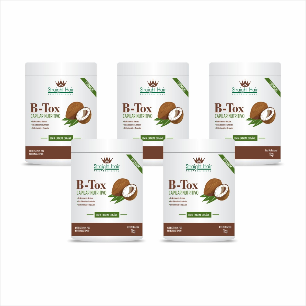 05 botox coco 0% formol | Shopee Brasil
