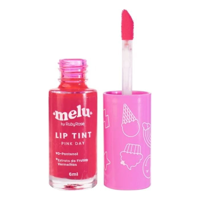 Lip Tint Melu Ruby Rose Dpantenol E Longa Duração Shopee Brasil