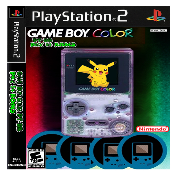 Pack Game Boy Color Pt-br 54 Roms Ps2 Playstation 2