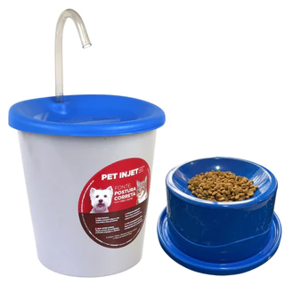 Bebedouro Fonte Gato Postura Correta Bivolt + Comedouro Postural Alto em Oferta na Shopee