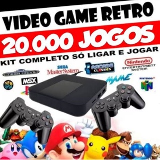 Vídeo Game Stick Lite 4K Console 64G Incorporada 15000 Jogos Retro Handheld  Controlador Sem Fio Para PS1/GBA