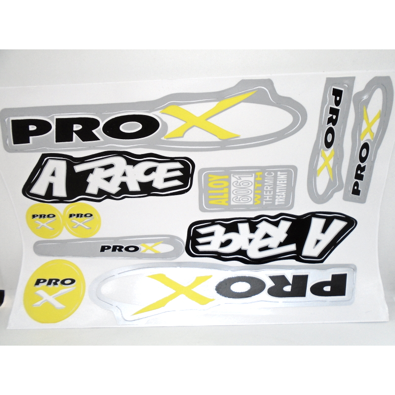 Cartela de Adesivo Pro X A Race Preto. | Shopee Brasil