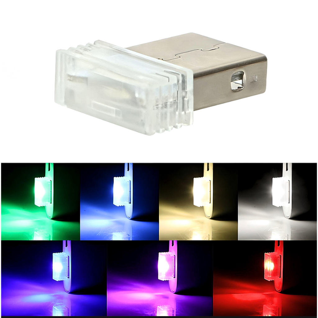 Mini Led Usb Touch 8 Cores - Luz para Casa / Ambiente / Carro #78 ...
