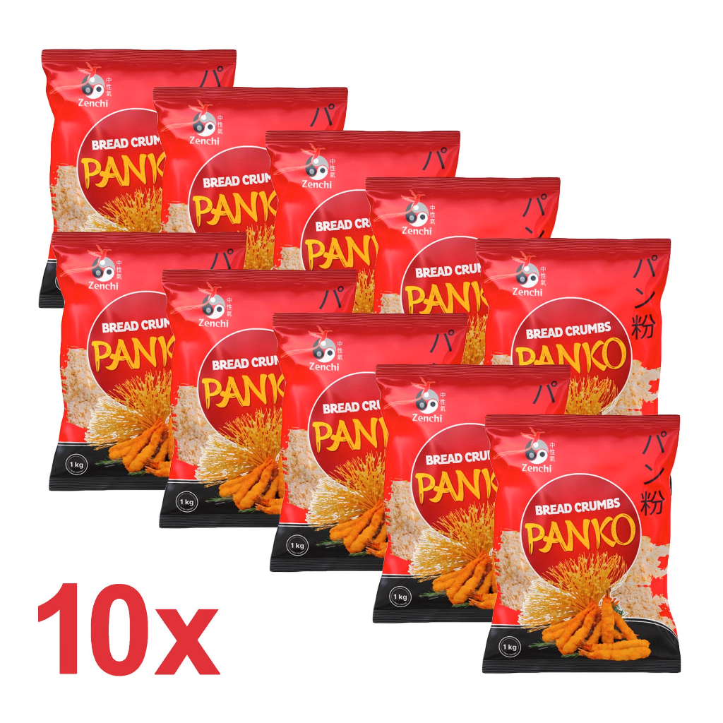 10 Farinha Panko Mistura Flocada Para Empanar GW Alfa Zenchi 1kg