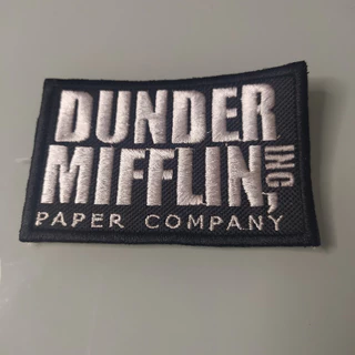 PATCH BORDADO dunder mifflin paper company the office TERMOCOLANTE