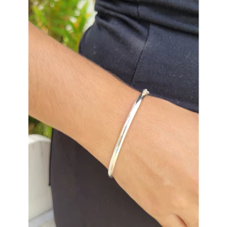 Bracelete Prata 925 Legítima Fio 4mm