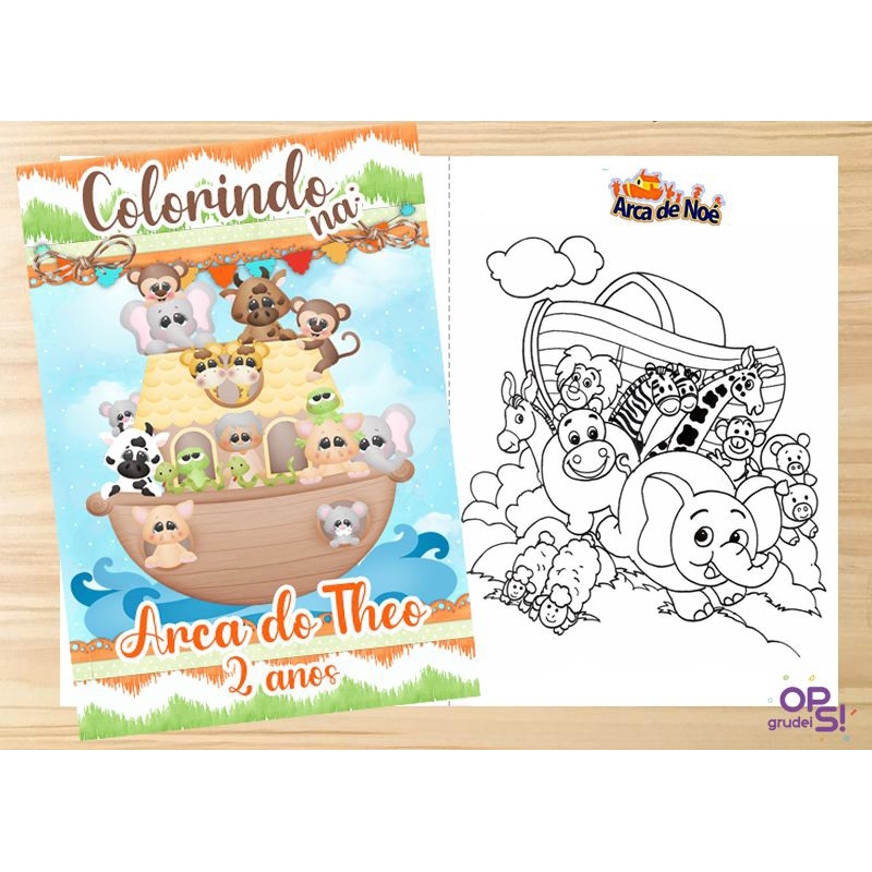 Revista de colorir personalizada - Todos os temas - Até 40 Unidades ...
