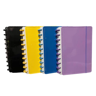 Caderno de Disco Grande 26x20(tipo Caderno Inteligente)80 folhas Folhas Reposicionáveis