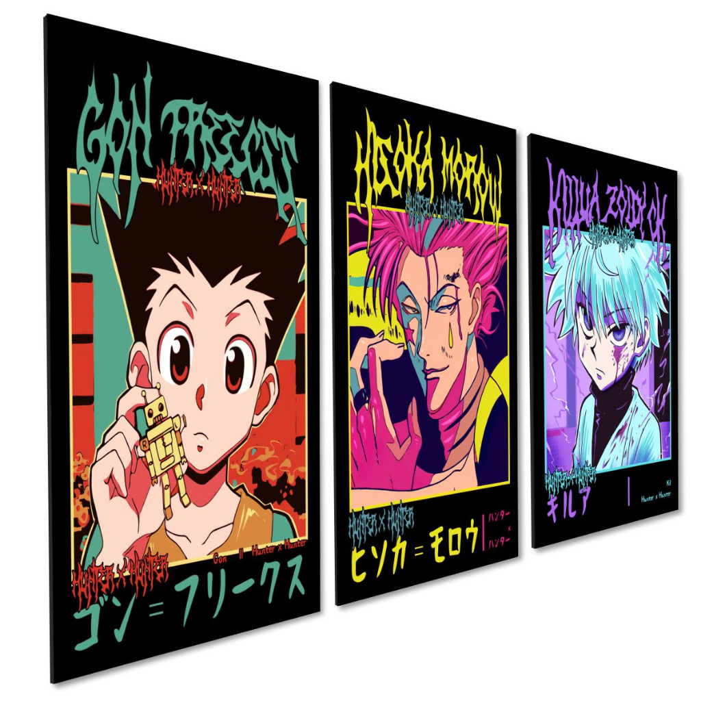 Quadro decorativo Personagens Hunter X Hunter Otaku para sala