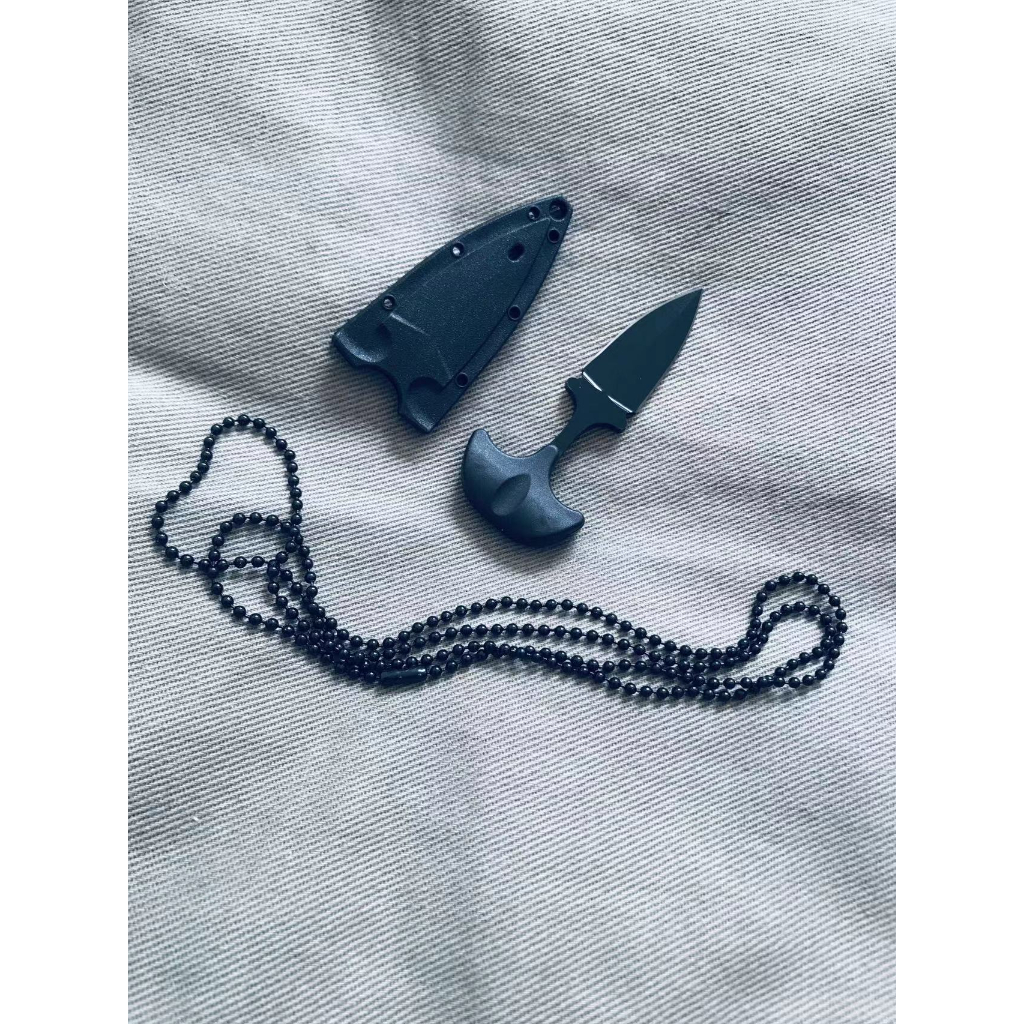 Mini Faca Push T Dagger Fulltang Com Conrrente Pescoço Top TAUE SC001
