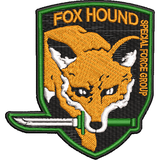 patch bordado fox foxhound metal gear termocolante - Escorrega o Preço