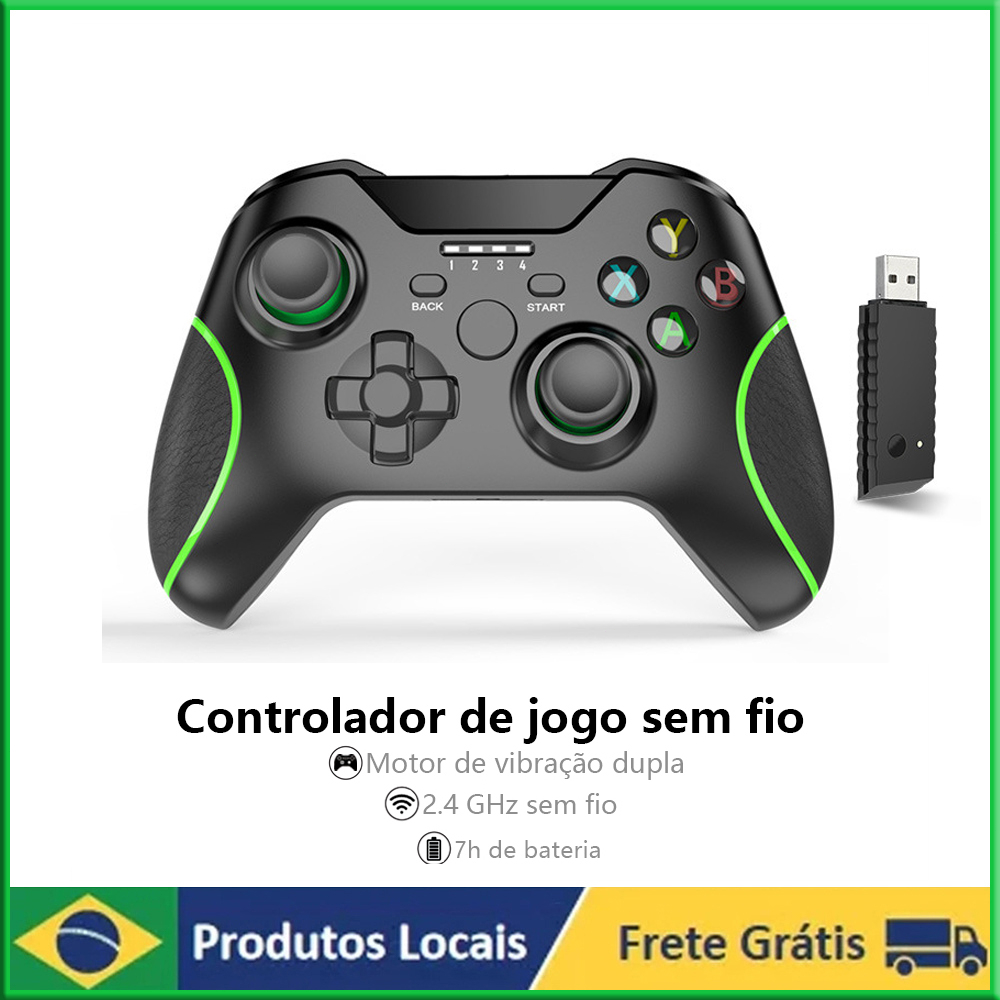 Wireless Game Controller Gamepad Bluetooth with Connector 2.4G Joystick for Xbox One Controller