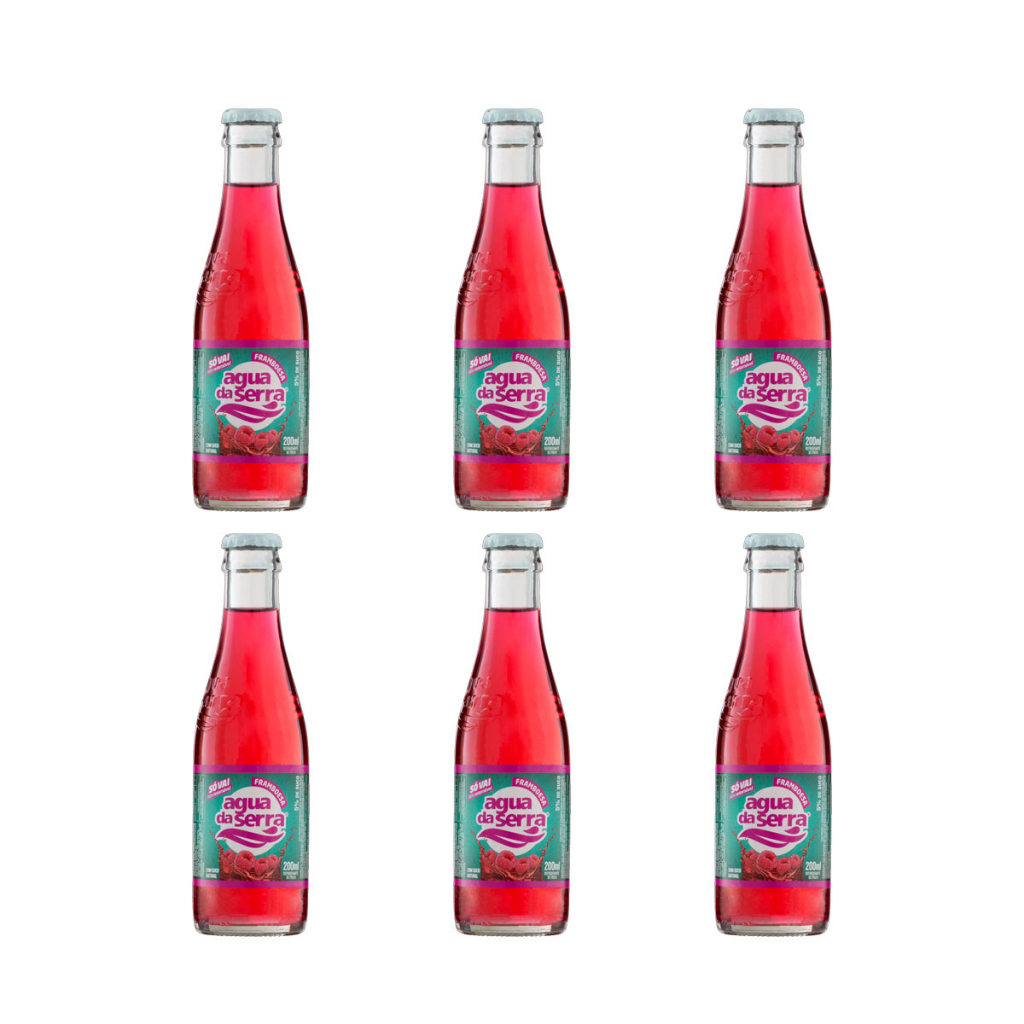 Refrigerante Framboesa Agua da Serra 200 ML Caixa com 6x