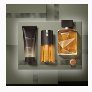 kit essencial, 1 deo parfum masculino 100ml,1 um desodorante corporal 100ml,1 shampoo 3em1 cabelo,,corpo e barba 100ml.