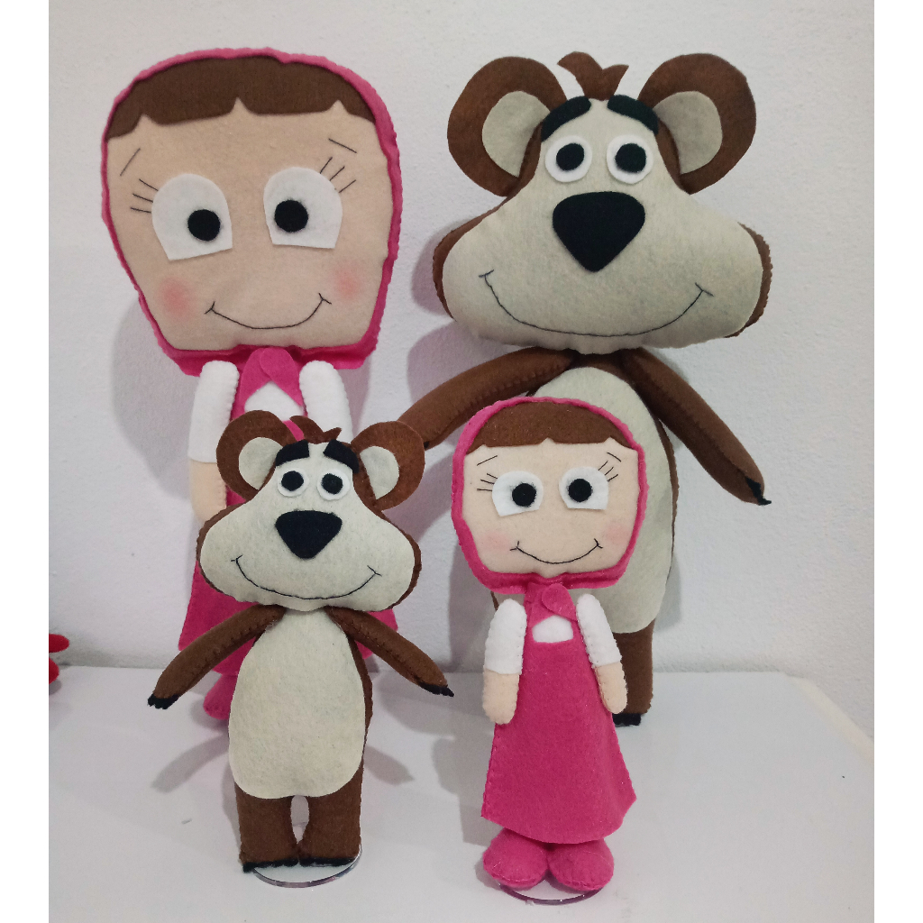 15 Kits Masha E O Urso 20cm Shopee Brasil 