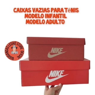 Caixa para Tênis Vazias Novas Desmontada Modelo Adulto Infantil