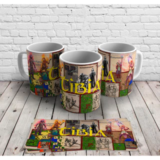 Caneca Branca de Porcelana Game Tíbia Novos Modelos
