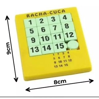 Brinquedo Racha Cuca 30 unidades Cores Sortidas Números e Letras