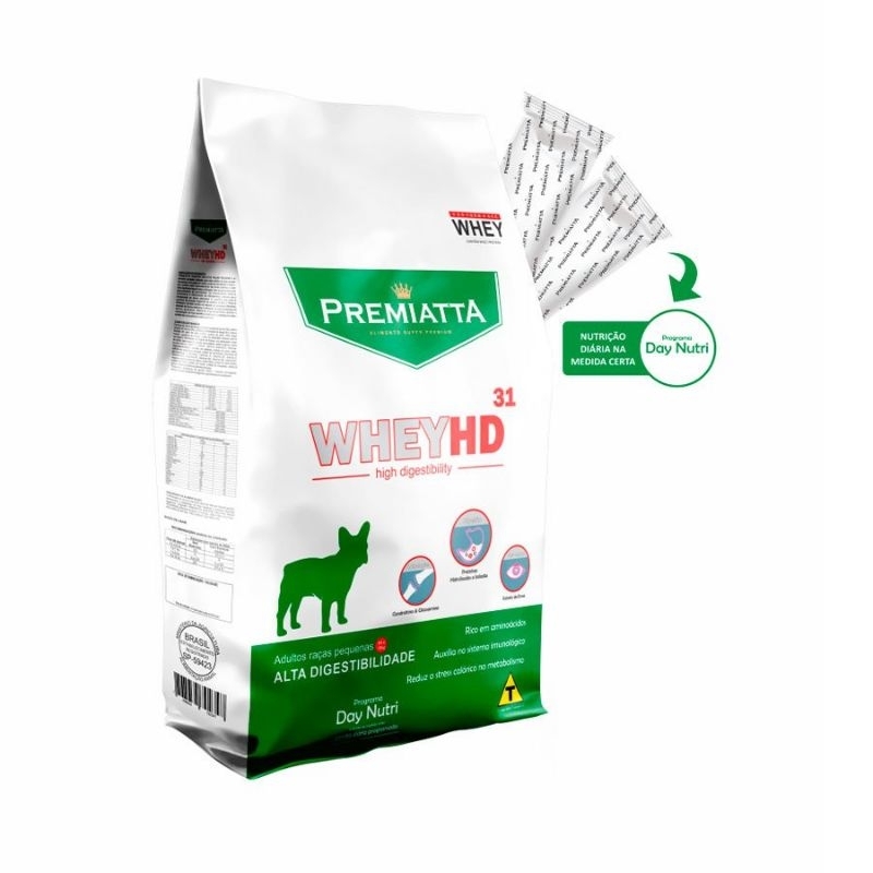 Premiatta Whey HD 3kg para Cães Adultos de Porte Pequeno Ração
