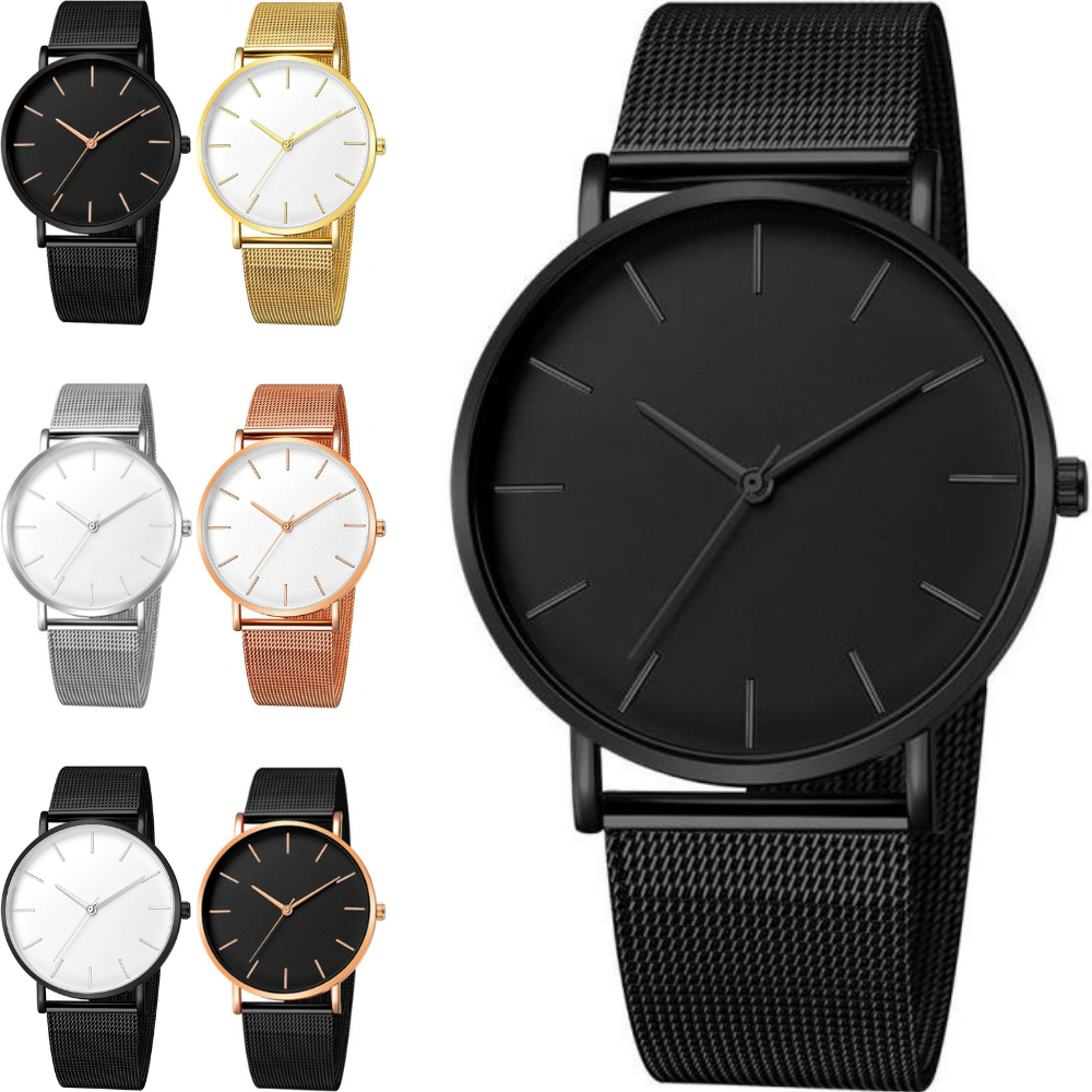 Relógio Minimalista Feminino Delicado Analógico A Prova Dagua Quartz Original