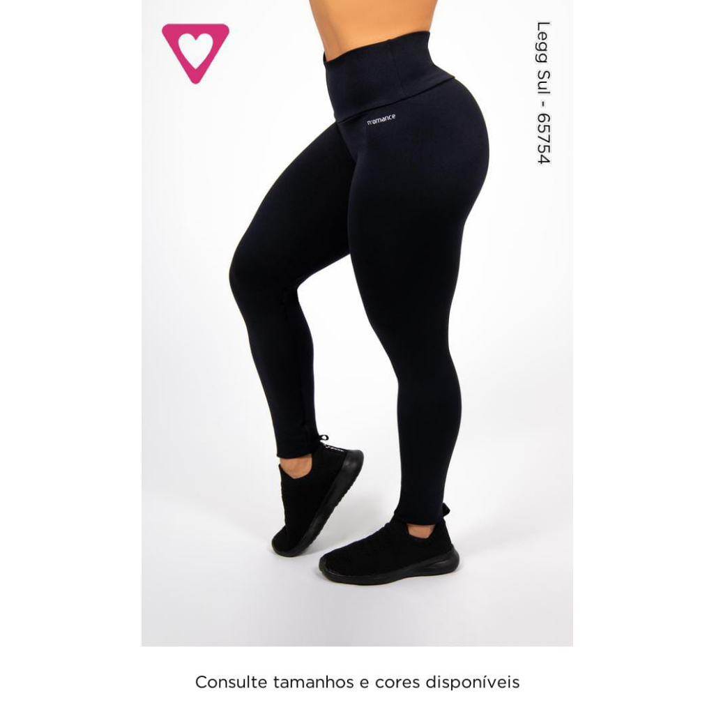 Calça Legging Feminina Romance Estampada Fitniss Academia