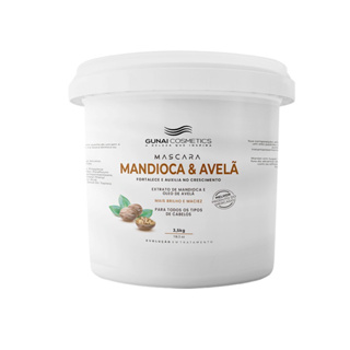 Máscara de tratamento Mandioca e Avelã Gunai Professional Poderosa Hidratação 3,5