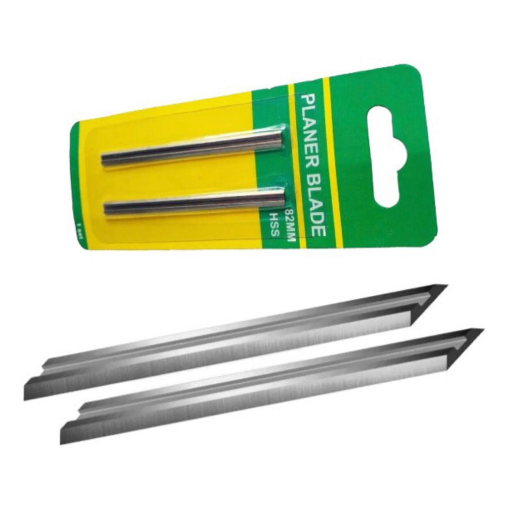 4 Faca Da Plaina Elétrica Lâminas 82mm P/ Hammer(2 pares)