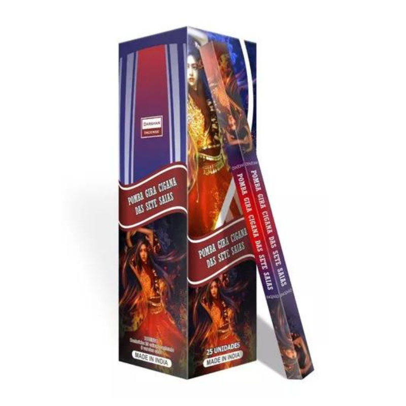 Incenso Darshan - Pombagira Cigana Sete Saias - Paixão e Atração
