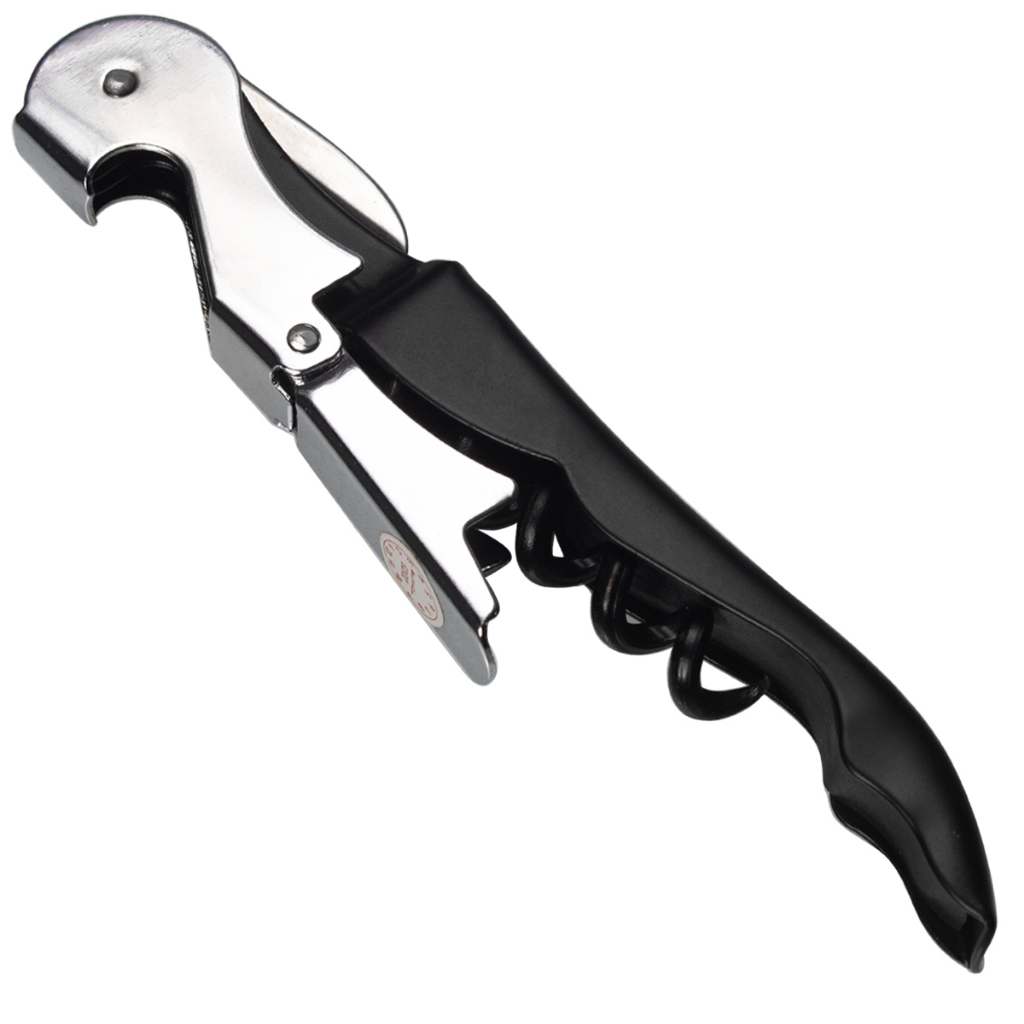 Abridor De Vinho Saca Rolhas Em Aço Inox Dois Estágios