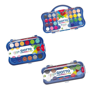 Aquarela Escolar em Pastilha GIOTTO Mini 23mm + Pincel - Escolha o Modelo