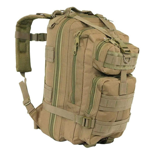 Mochila Assault Militar Tática Impermeável Camping Masculino Feminino Areia Bege