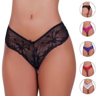 Kit 5 Calcinhas em Renda Tanga Madona Lingerie Atacado Moda intima