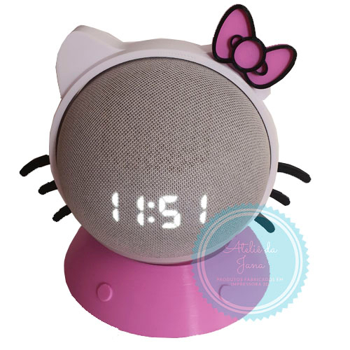 Base Soporte Para Alexa Echo Dot Gen 4 Y Gen 5, Hello Kitty