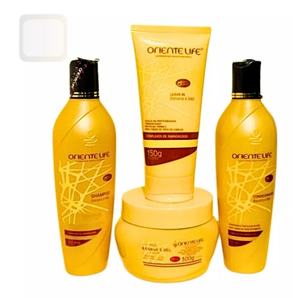 Kit Oriente Life Banana e mel 4 Produtos | Shopee Brasil