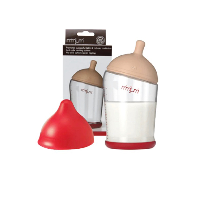 Biberon Mimijumi 240 Ml - Tétine Naturelle, Ouverture Large 60 Mm, Anti-colique - Sans BPA, Sans Latex, Sans EA