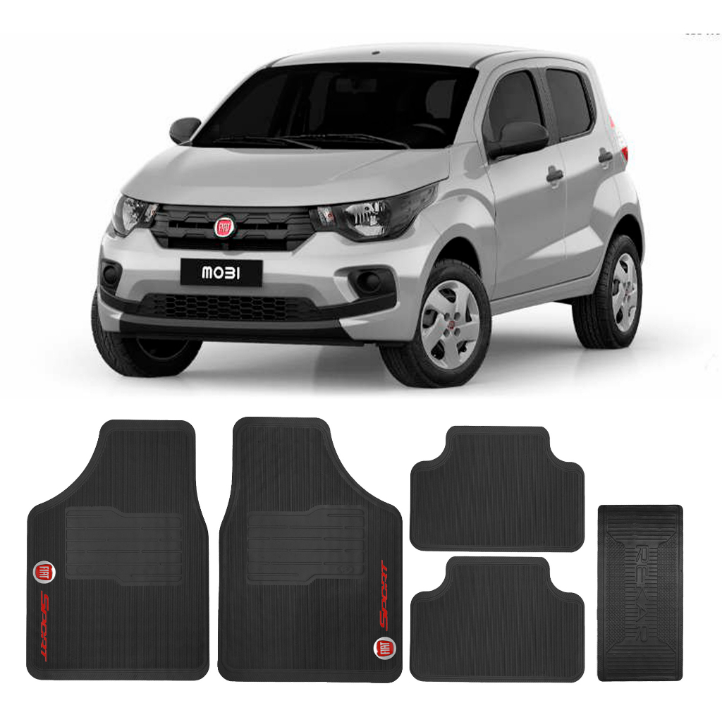 Jogo Tapete de Borracha automotivo fiat Mobi