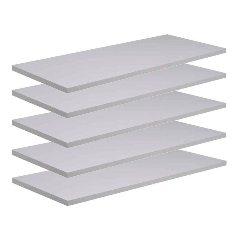 kit 5 Prateleiras 70x15 MDF na cor branca fosco…
