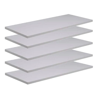 kit 5 Prateleiras 70x15 MDF na cor branca fosco…