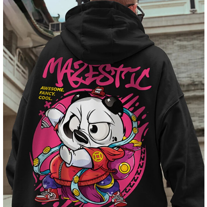 Casaco Moletom Panda Chinês Luta Streetwear Fashion