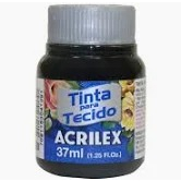 Tinta Tecido Fosca 37 ml - Escolha a Cor - Acrilex