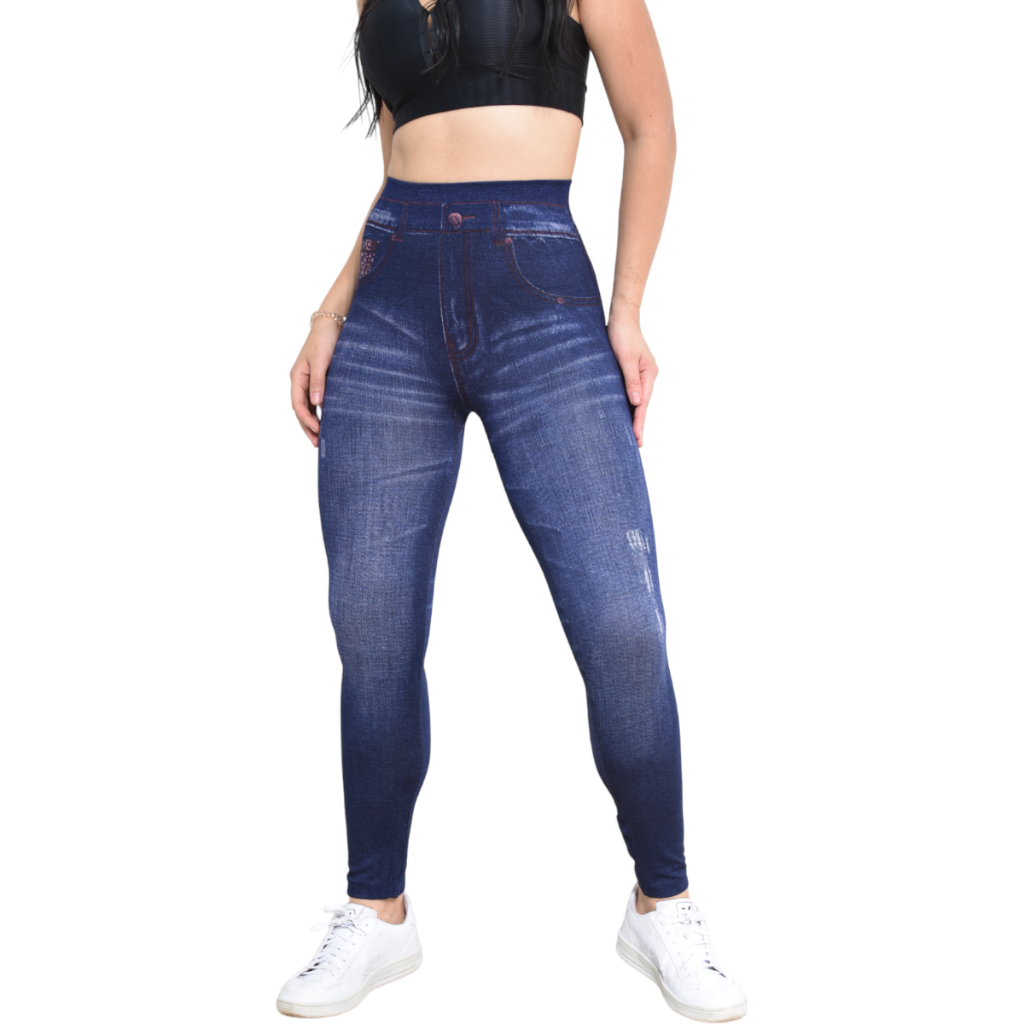 Fake Jeans CalÃ§as Jeans Legging CLOYA Women's Denim Print