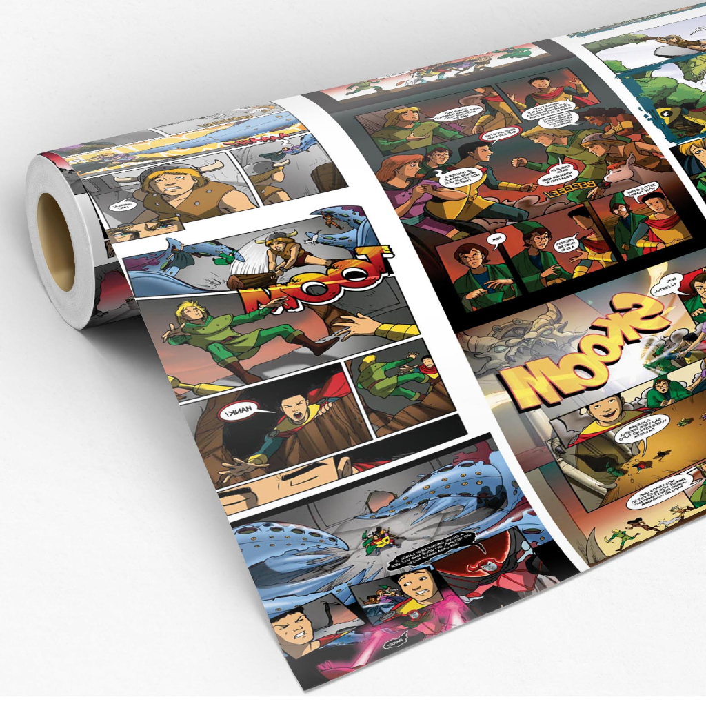 Papel de Parede Adesivo Caverna do Dragão Vintage Quarto Gamer Adesivo Lavável - Pro Decor