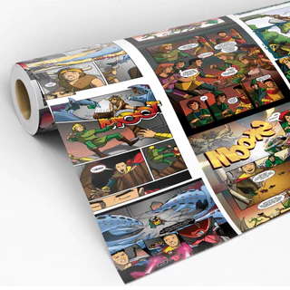 Papel de Parede Adesivo Caverna do Dragão Vintage Quarto Gamer Adesivo Lavável - Pro Decor