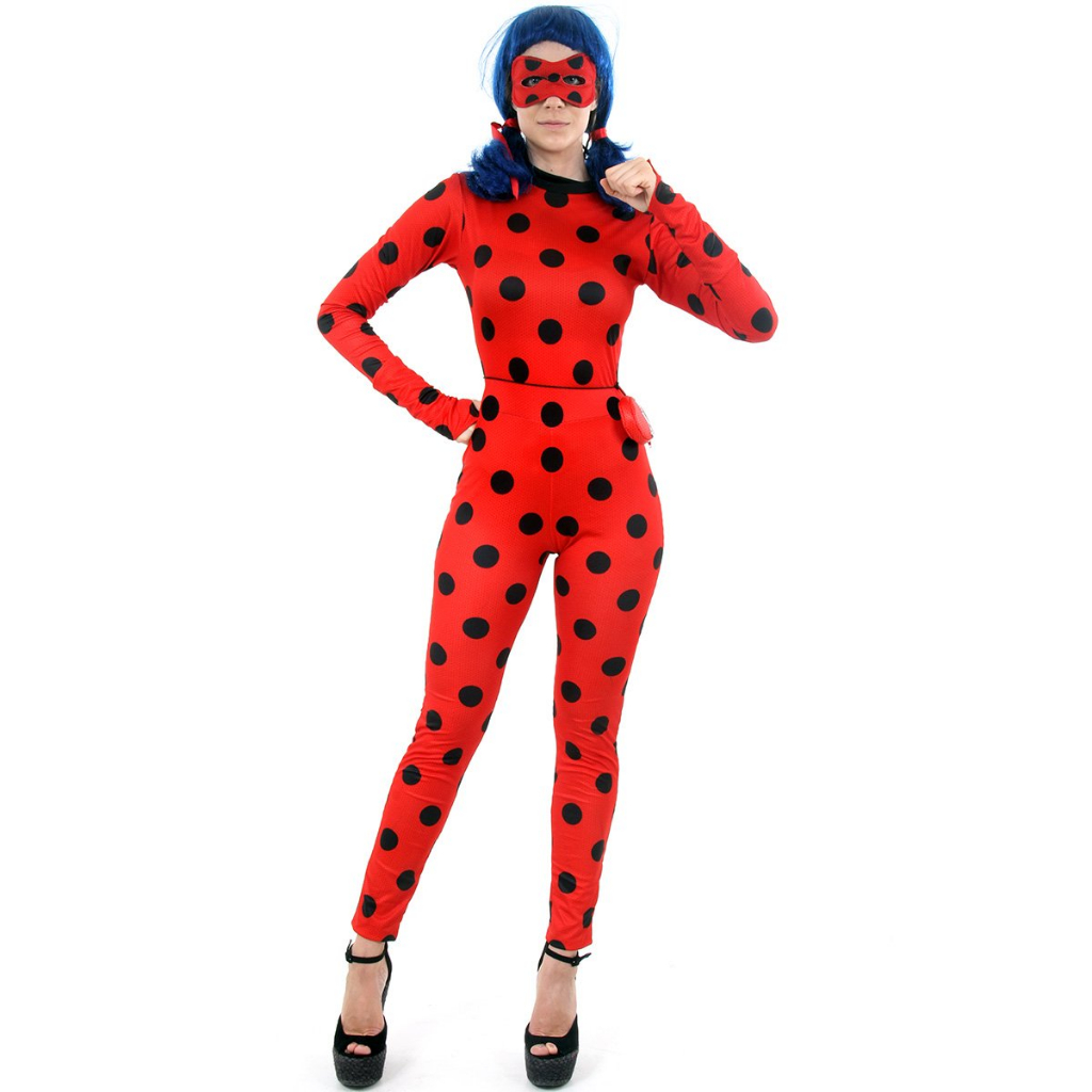 Linda Fantasia da Ladybug ou Cat Noir Miraculous. OBS.: Valido para no  minimo 2 fantasias Ladybug: Tec…