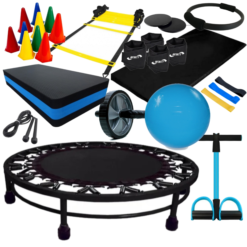 Kit Funcional Para Treino E Ginástica Em Casa Completo | Shopee Brasil