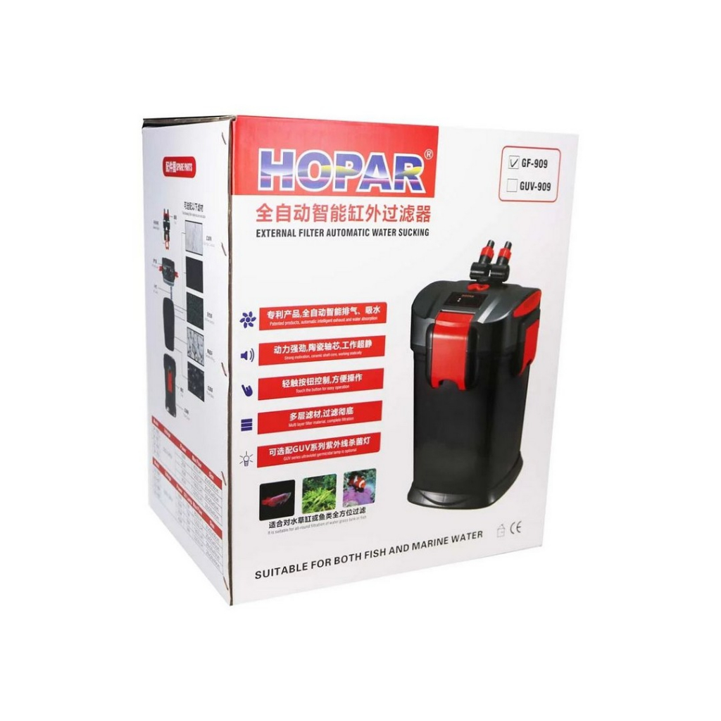 Filtro Canister Hopar Para Aquários GF-909 2200l/h 45w Automático ...