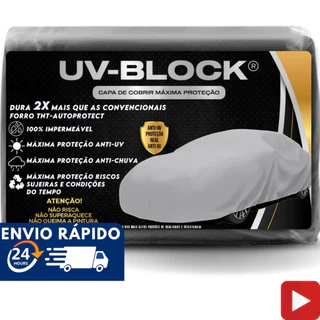 Capa Pra Cobrir Carro Capa Automotiva 100% Impermeável Anti-Uv Protege Sol Chuva Poeira P M G