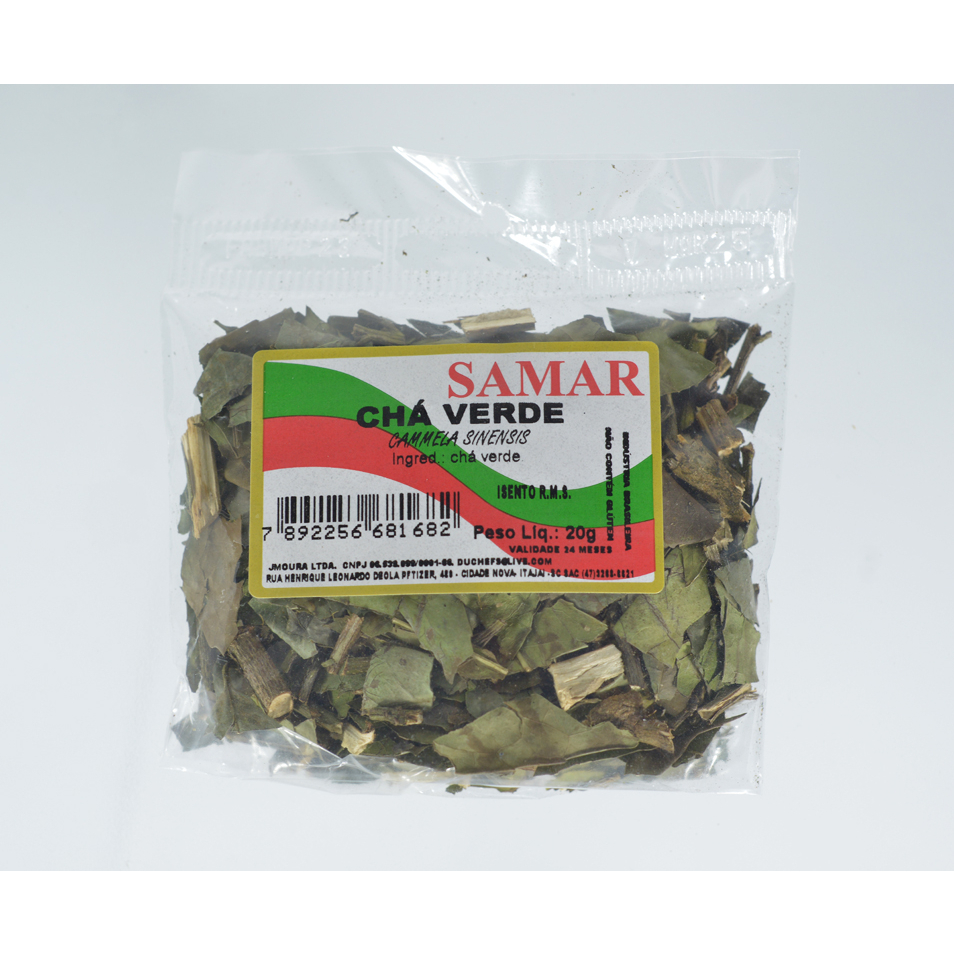 Ch verde 20g Samar Natural Shopee Brasil