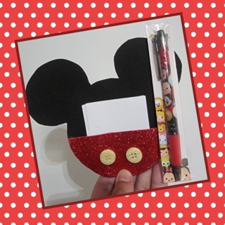 kit bloco anotacao Mickey