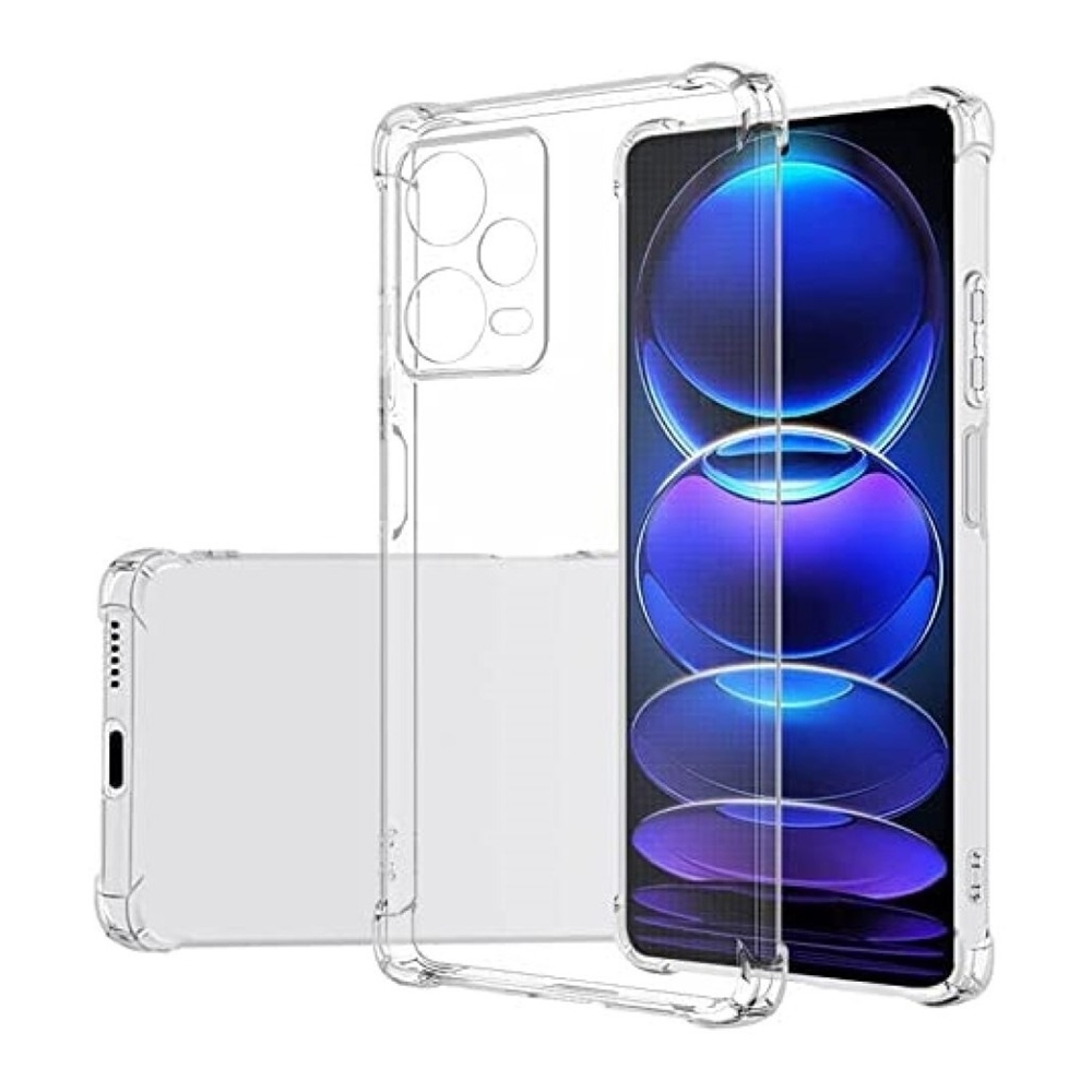 Capa Celular Redmi Note 12 Pro Capinha Anti Impacto Para Xiaomi Transparente + Borda De Silicone